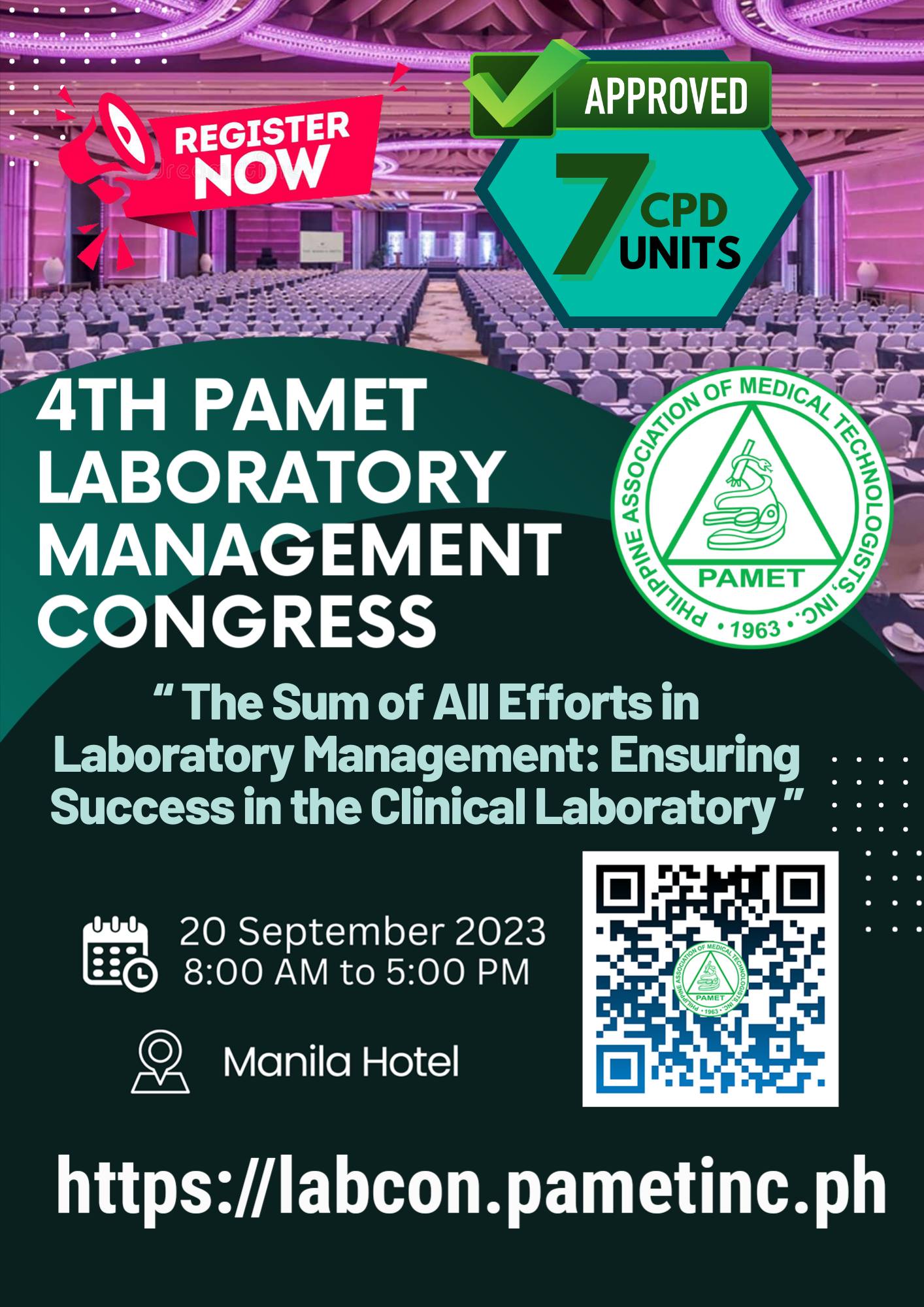 4th PAMET Laboratory Management Congress 