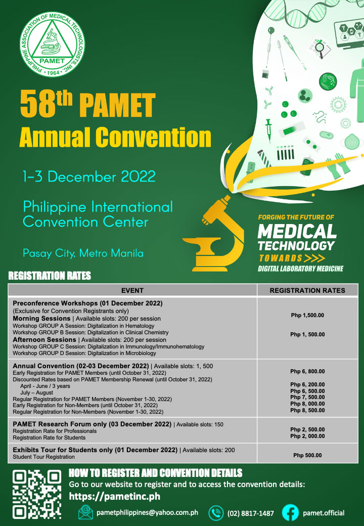 58th PAMET Annual Convention