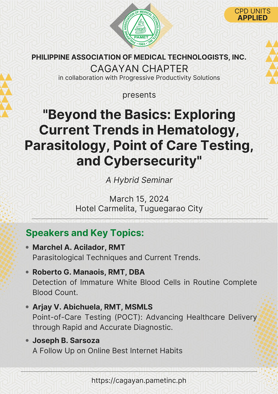 Beyond the Basics: Exploring Current Trends in Hematology, Parasitology, Point of Care Testing, and Cybersecurity