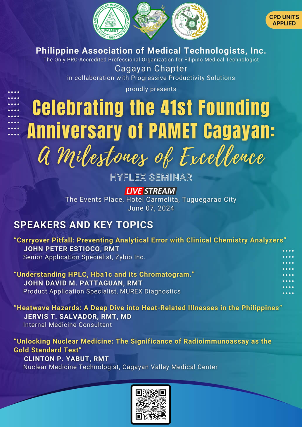 Celebrating the 41st Founding Anniversary of PAMET Cagayan: A Milestones of Excellence
