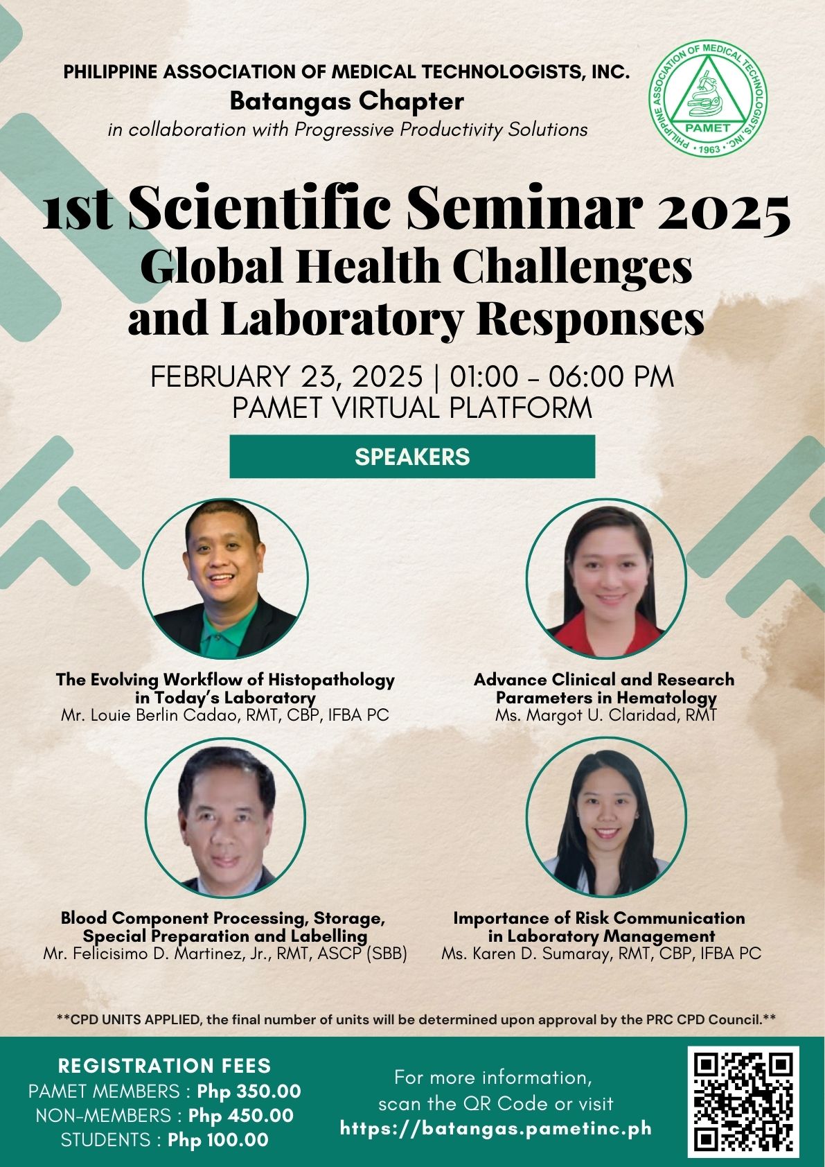 PAMET Batangas 1st Scientific Seminar 2025