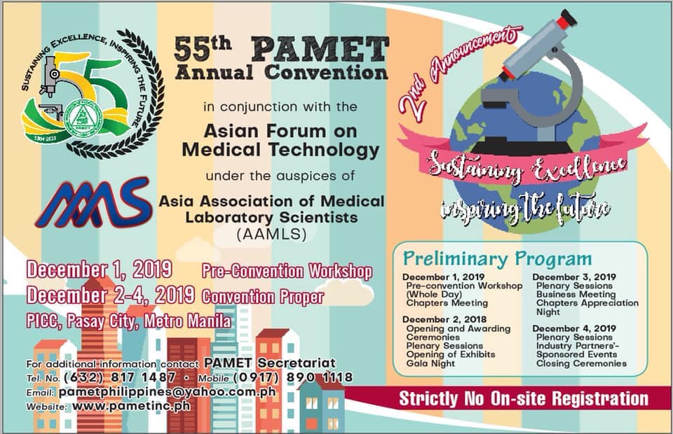 55th PAMET Annual Convention