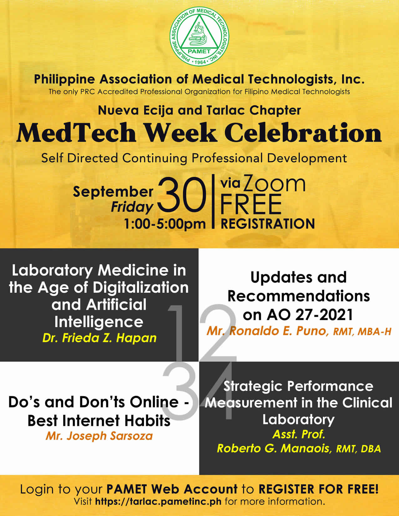 PAMET Tarlac and Nueva Ecija Chapter: MedTech Week Celebration 2022